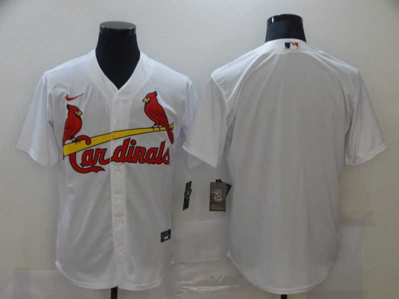 Men St.Louis Cardinals Blank White Game Nike MLB Jerseys